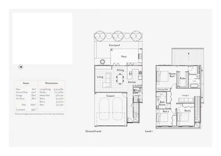 Floorplan of Homely townhouse listing, 3/18 Thurlow Street, Newmarket QLD 4051