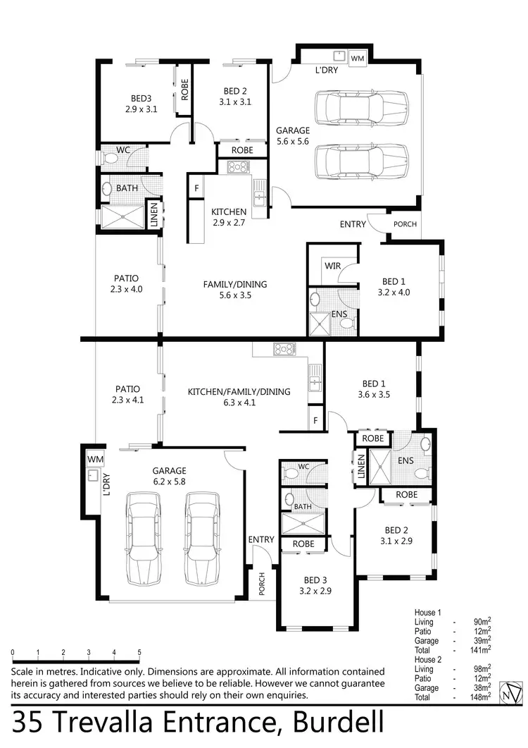 Floorplan of Homely semi-detached listing, 1/35 Trevalla Entrance, Burdell QLD 4818