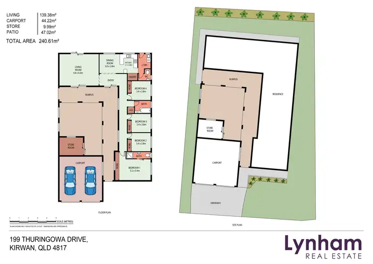 Floorplan of Homely house listing, 199 Thuringowa Drive, Kirwan QLD 4817