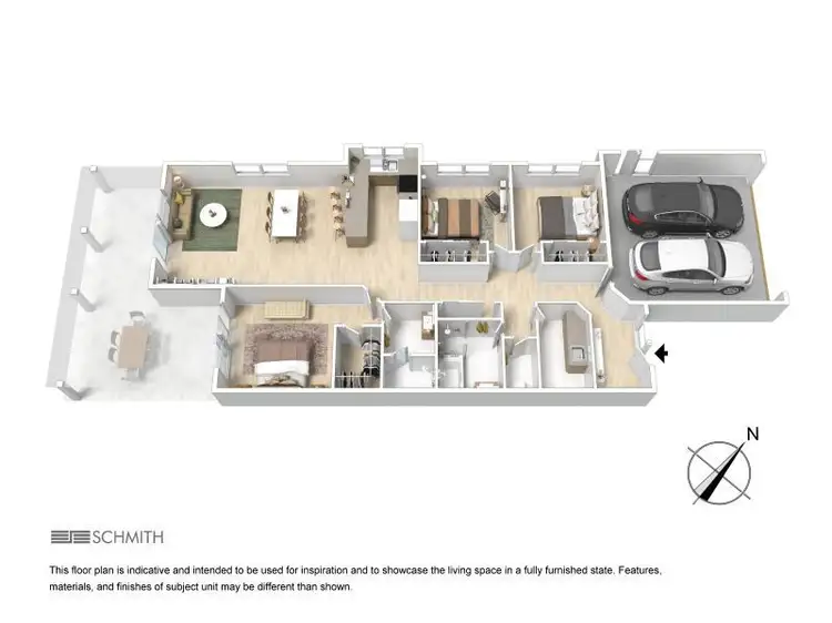 Floorplan of Homely unit listing, 1/15 Benson Street, Ormeau QLD 4208