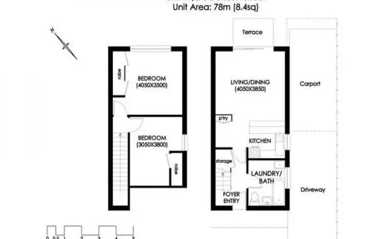 Floorplan of Homely unit listing, 9/2-6 Denison Street, Kingston TAS 7050