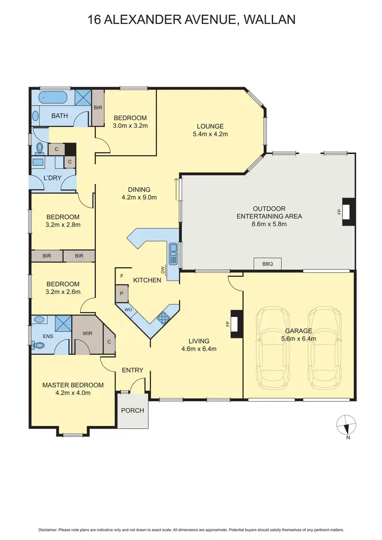 Floorplan of Homely house listing, 16 Alexander Avenue, Wallan VIC 3756