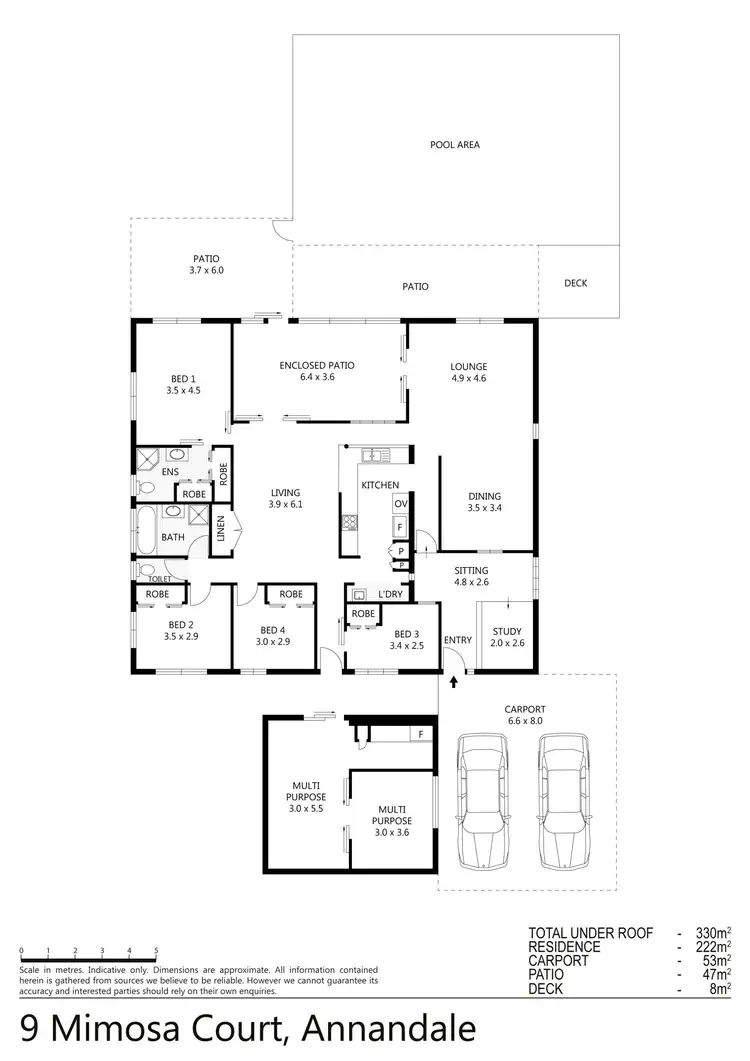 Floorplan of Homely house listing, 9 Mimosa Court, Annandale QLD 4814