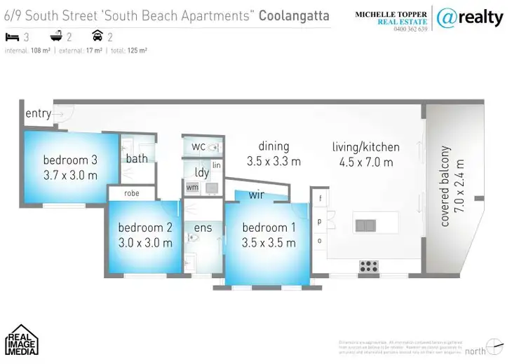 Floorplan of Homely apartment listing, 6/9 South Street, Kirra QLD 4225