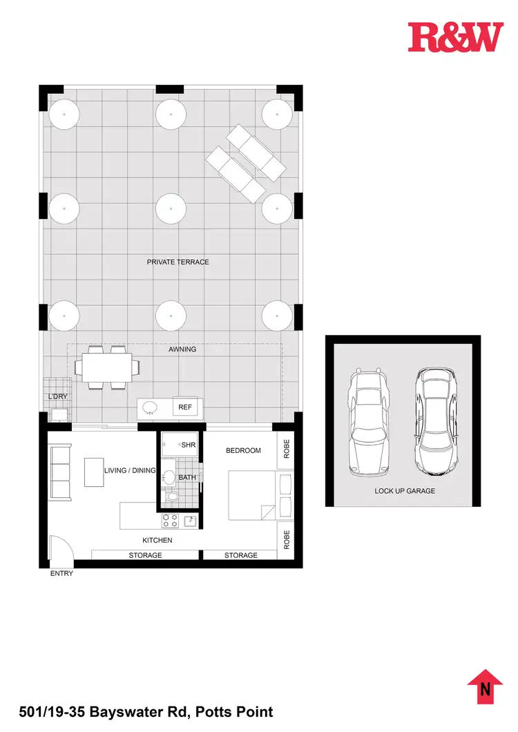 Floorplan of Homely apartment listing, 501/19-35 Bayswater Road, Potts Point NSW 2011