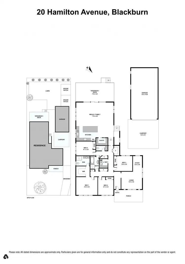 Floorplan of Homely house listing, 20 Hamilton Avenue, Blackburn VIC 3130