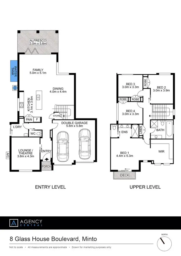 Floorplan of Homely house listing, 8 Glass House Boulevard, Minto NSW 2566