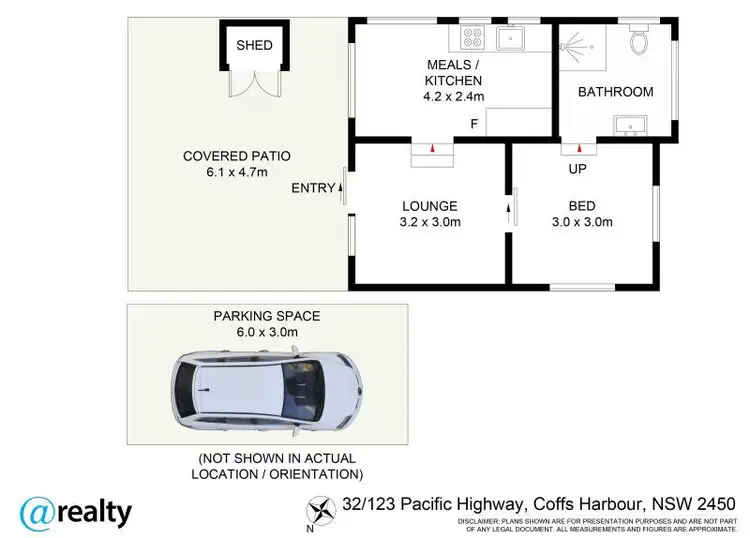 Floorplan of Homely villa listing, 32/123 Pacific Highway, Coffs Harbour NSW 2450