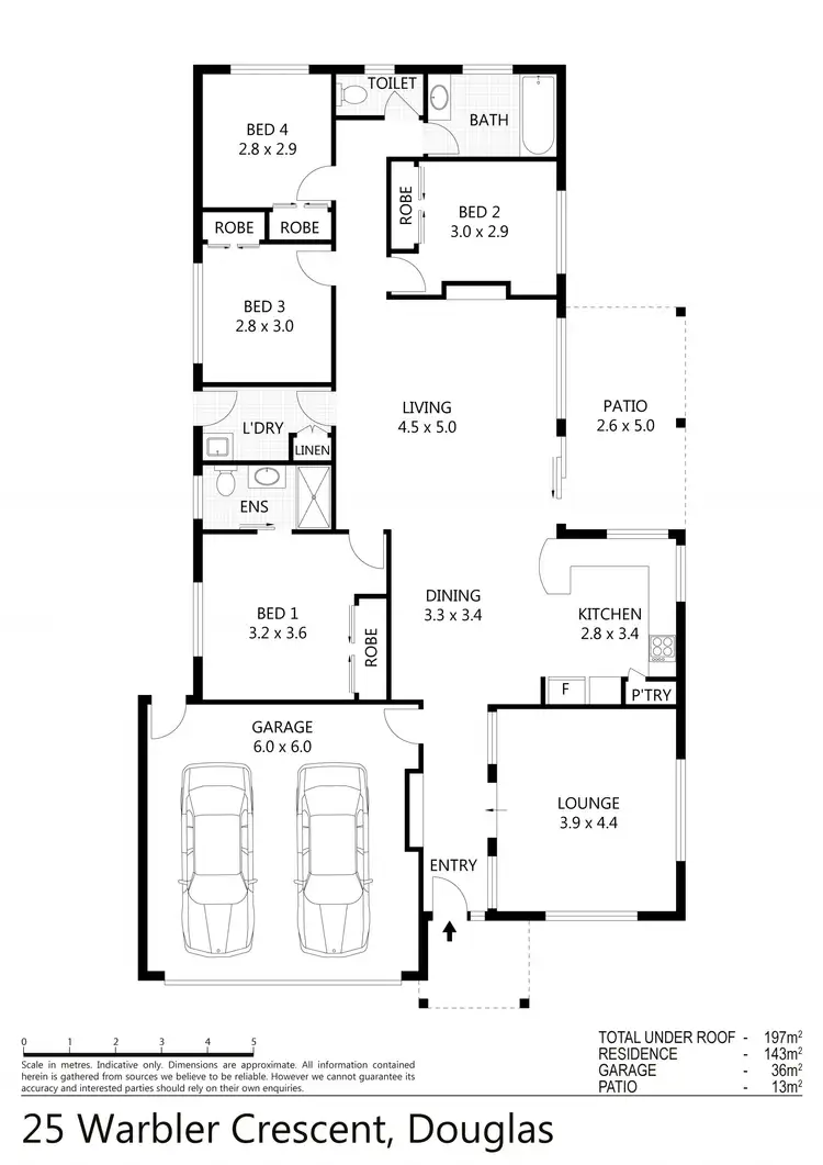 Floorplan of Homely house listing, 25 Warbler Crescent, Douglas QLD 4814