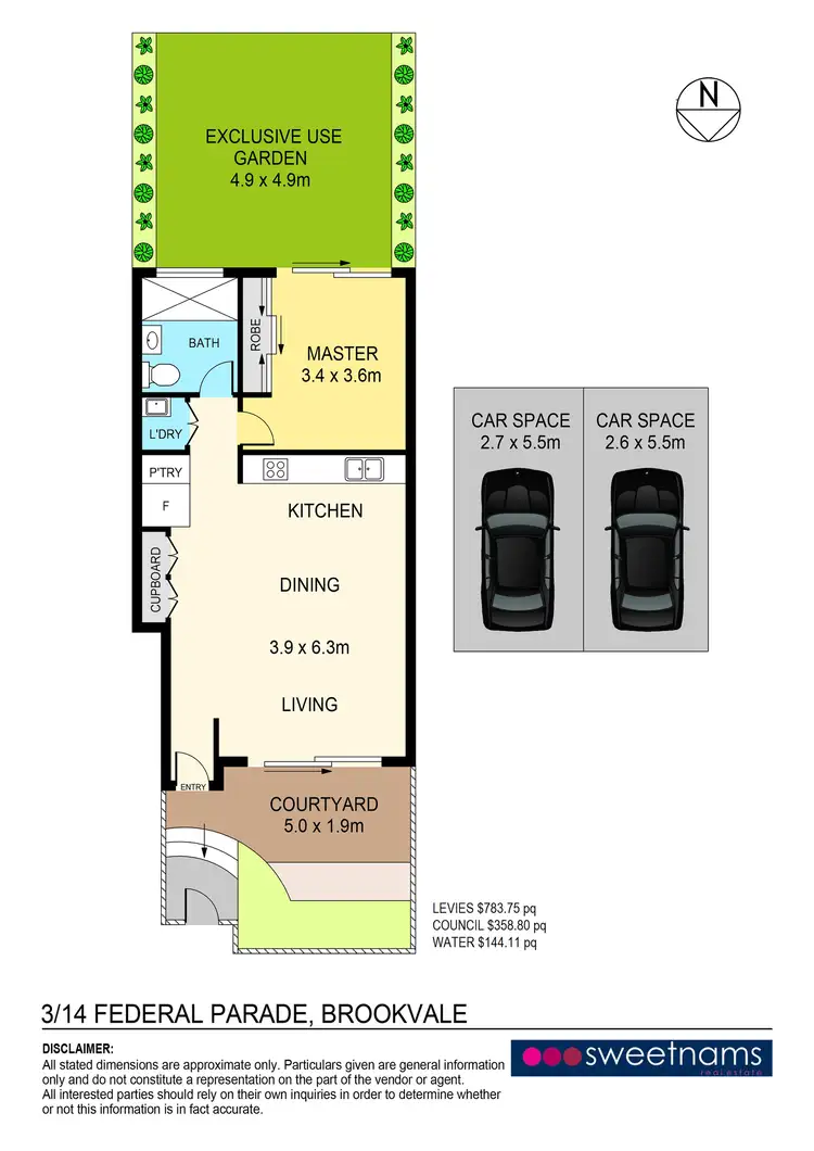 Floorplan of Homely apartment listing, 3/14 Federal Parade, Brookvale NSW 2100