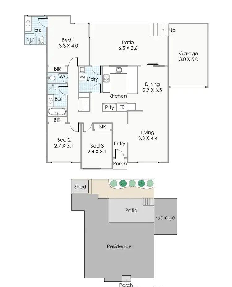 Floorplan of Homely villa listing, 2/26 Tuart Street, Yokine WA 6060