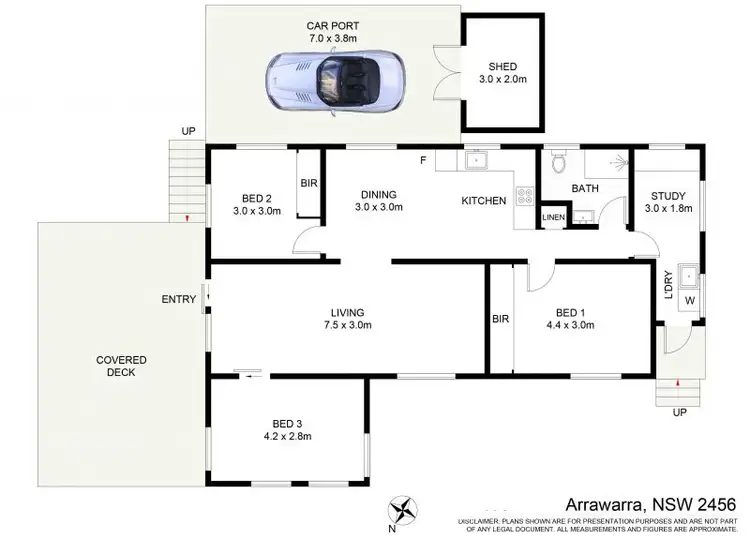 Floorplan of Homely house listing, 4 Hibiscus Road, Arrawarra NSW 2456
