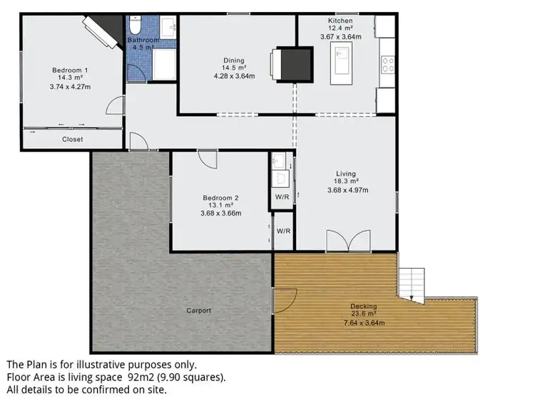 Floorplan of Homely house listing, 1/19 Westmount Road, Healesville VIC 3777