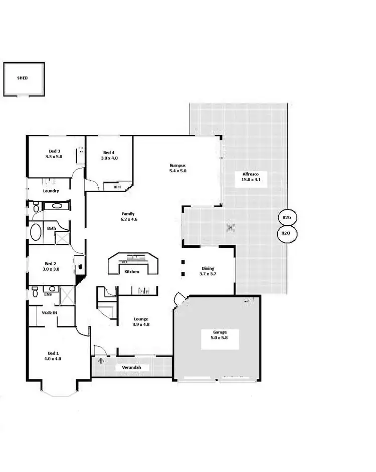 Floorplan of Homely house listing, 27 Quantock Crescent, Craigmore SA 5114