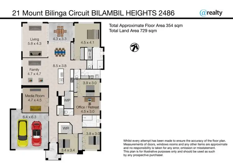 Floorplan of Homely house listing, 21 Mount Bilinga Circuit, Bilambil Heights NSW 2486