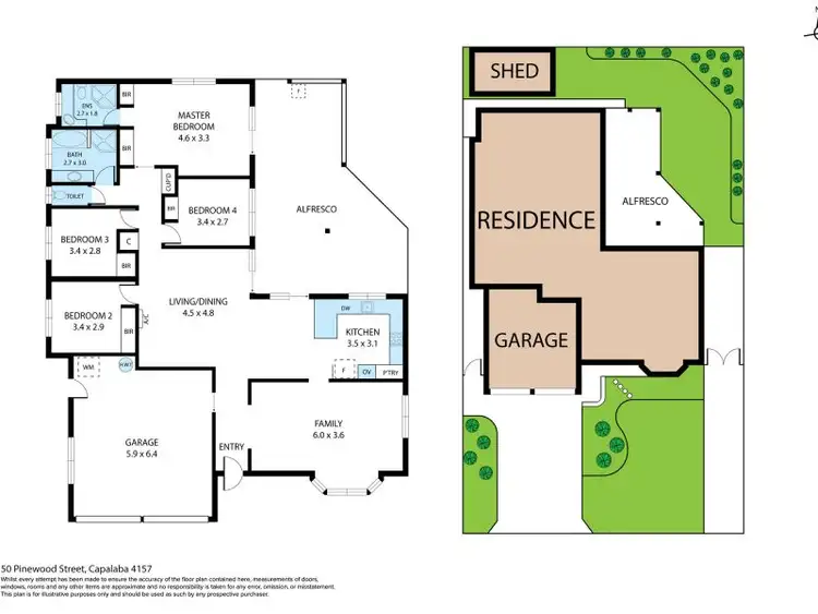 Floorplan of Homely house listing, 50 Pinewood Street, Capalaba QLD 4157