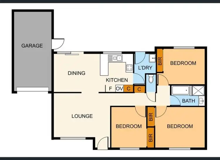 Floorplan of Homely unit listing, 2/7 Fox Street, Dandenong VIC 3175