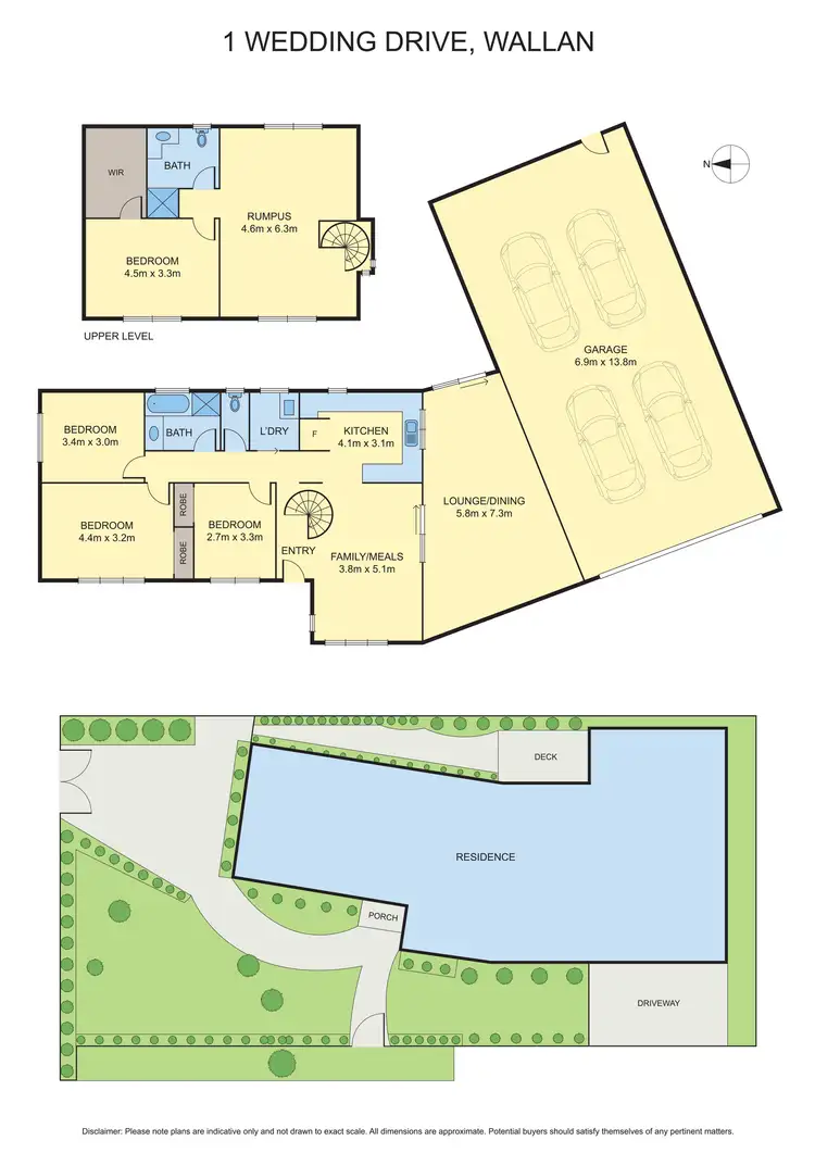 Floorplan of Homely house listing, 1 Wedding Drive, Wallan VIC 3756