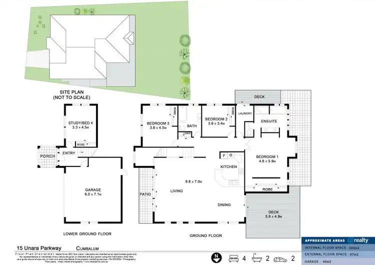 Floorplan of Homely house listing, 15 Unara Parkway, Cumbalum NSW 2478