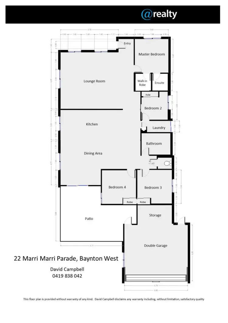 Floorplan of Homely house listing, 22 Marrimarri Parade, Baynton WA 6714