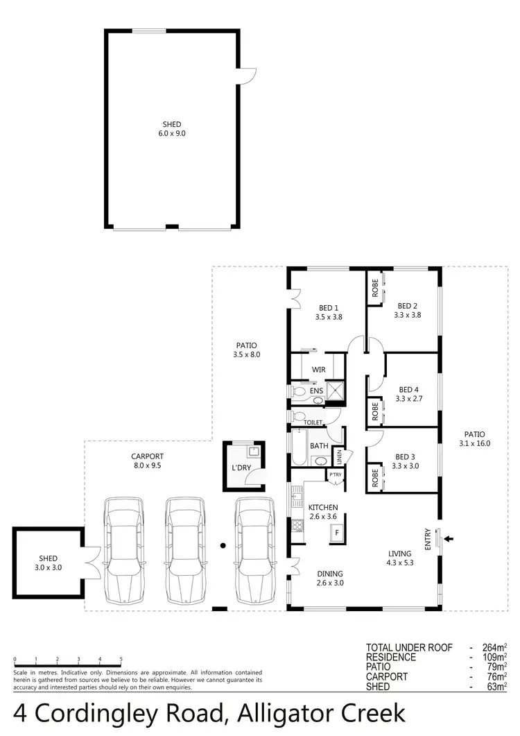 Floorplan of Homely house listing, 4 Cordingley Road, Alligator Creek QLD 4816