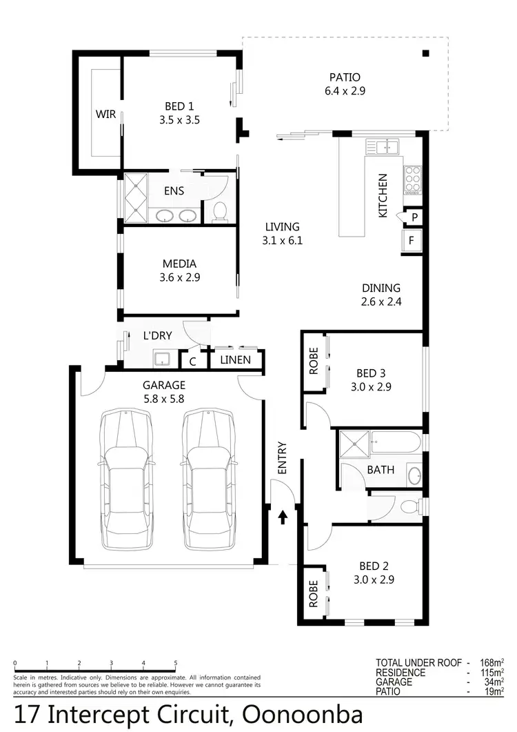 Floorplan of Homely house listing, 17 Intercept Circuit, Oonoonba QLD 4811