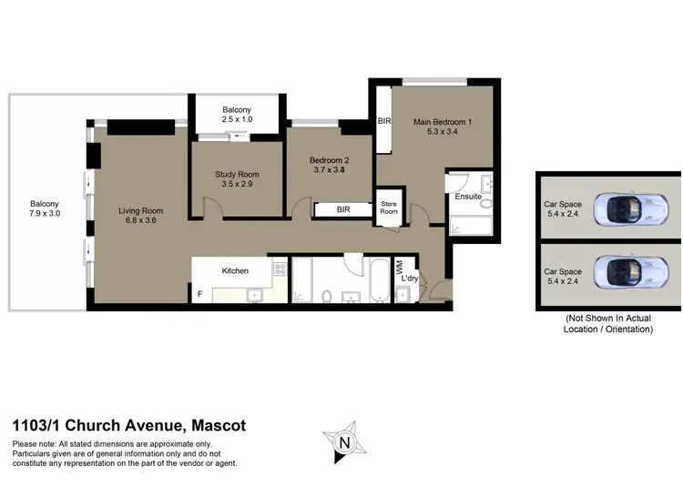 Floorplan of Homely apartment listing, 1103/1 Church Avenue, Mascot NSW 2020