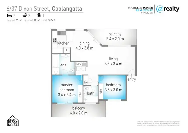 Floorplan of Homely unit listing, 6/37 Dixon Street, Coolangatta QLD 4225