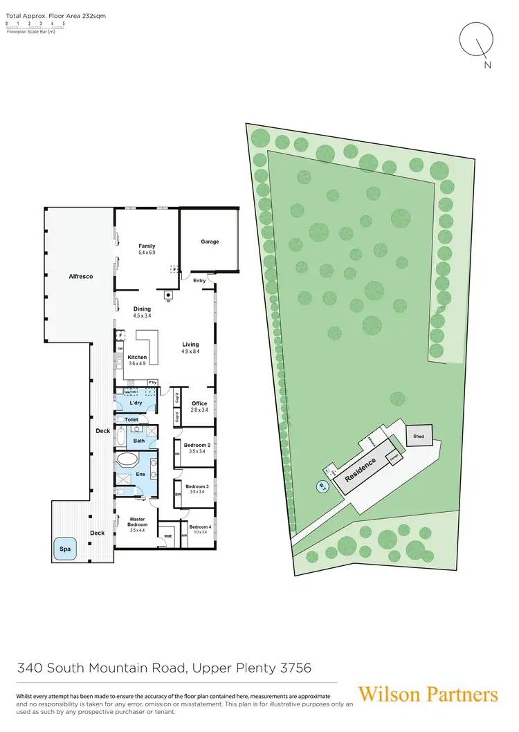 Floorplan of Homely house listing, 340 South Mountain Road, Upper Plenty VIC 3756