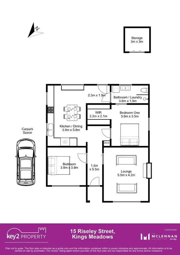 Floorplan of Homely house listing, 15 Riseley Street, Kings Meadows TAS 7249