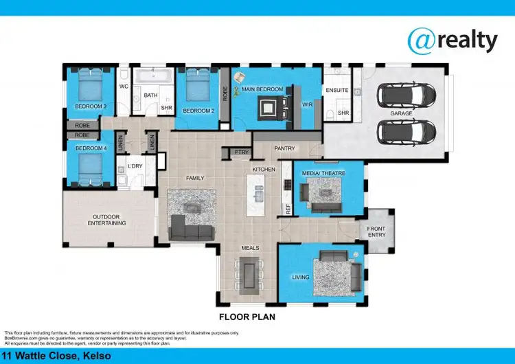 Floorplan of Homely house listing, 11 Wattle Close, Kelso NSW 2795