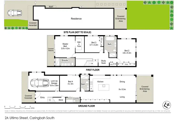 Floorplan of Homely semi-detached listing, 2A Ultimo Street, Caringbah South NSW 2229