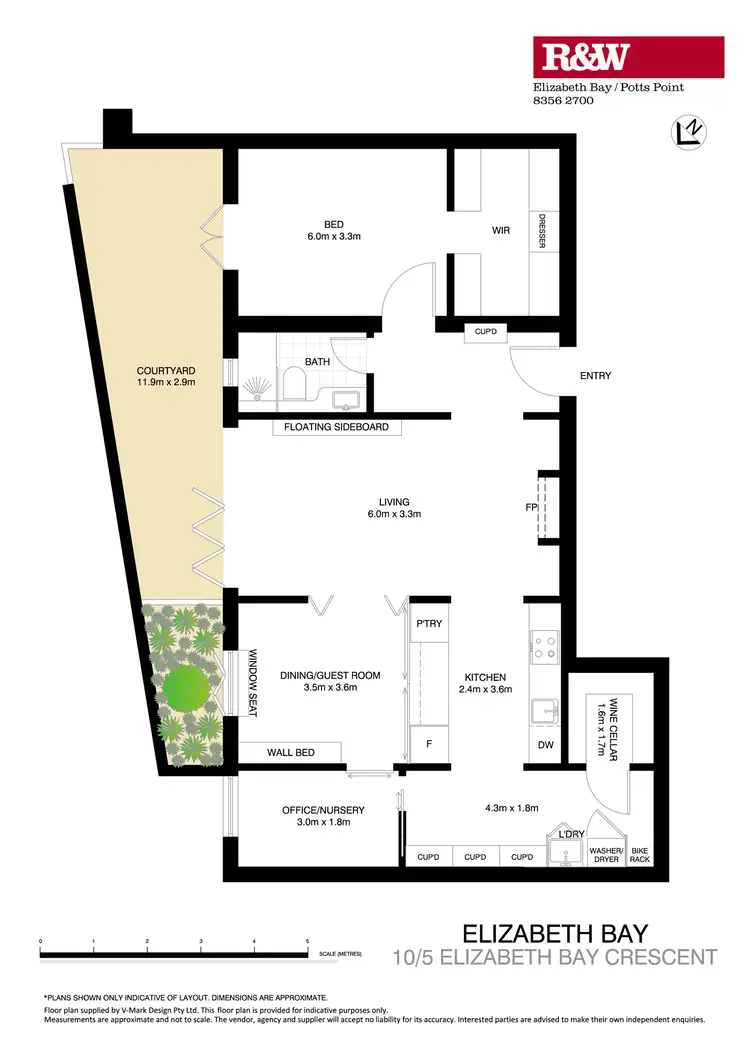 Floorplan of Homely apartment listing, 10/5 Elizabeth Bay Crescent, Elizabeth Bay NSW 2011
