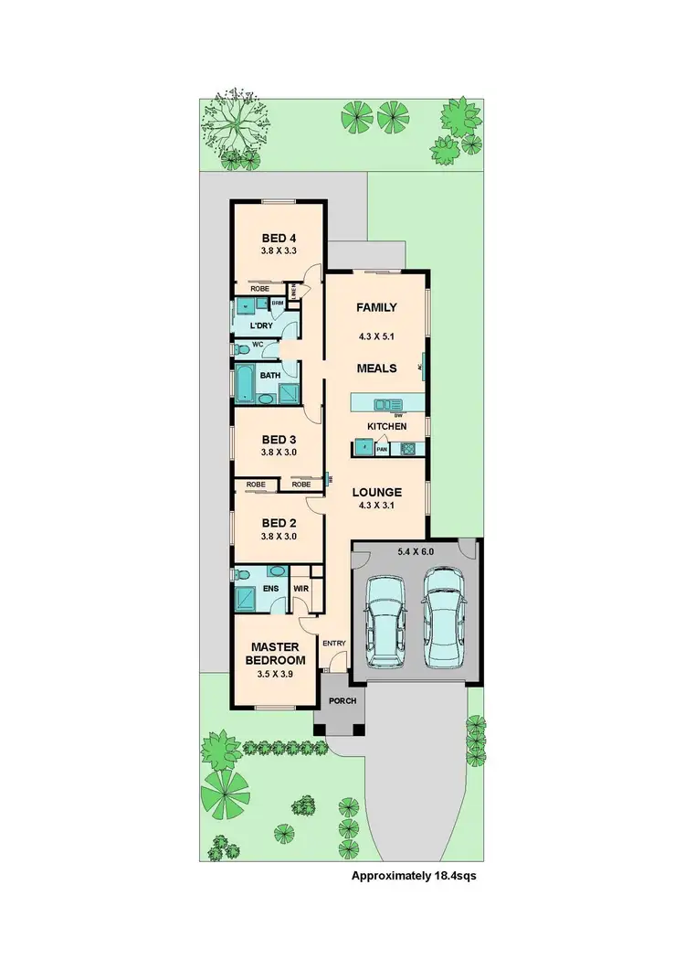 Floorplan of Homely house listing, 8 Narrowleaf Street, Wallan VIC 3756