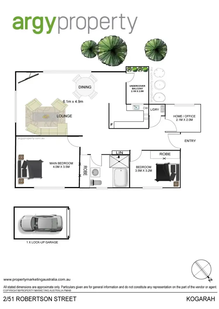 Floorplan of Homely apartment listing, 2/51 Robertson Street, Kogarah NSW 2217