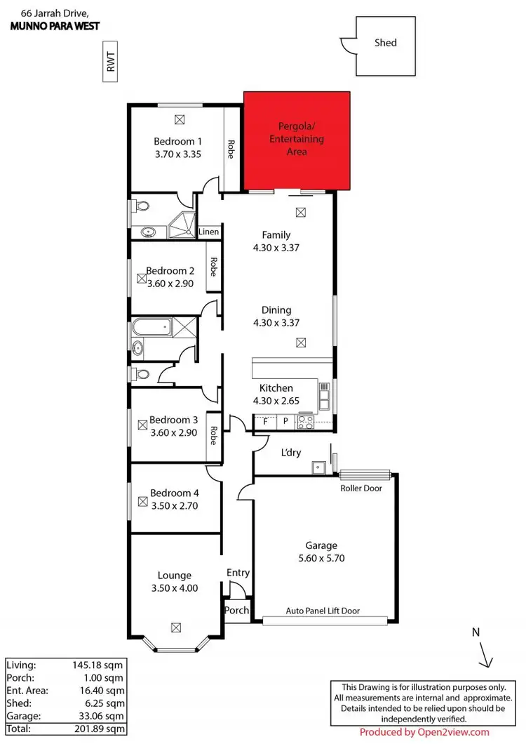 Floorplan of Homely other listing, 66 Jarrah Drive, Munno Para West SA 5115