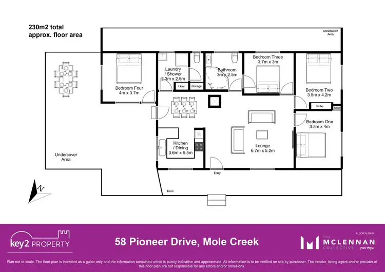 Floorplan of Homely house listing, 58 Pioneer Drive, Mole Creek TAS 7304