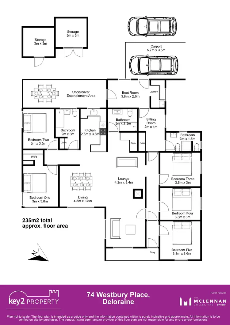 Floorplan of Homely house listing, 74 Westbury Place, Deloraine TAS 7304