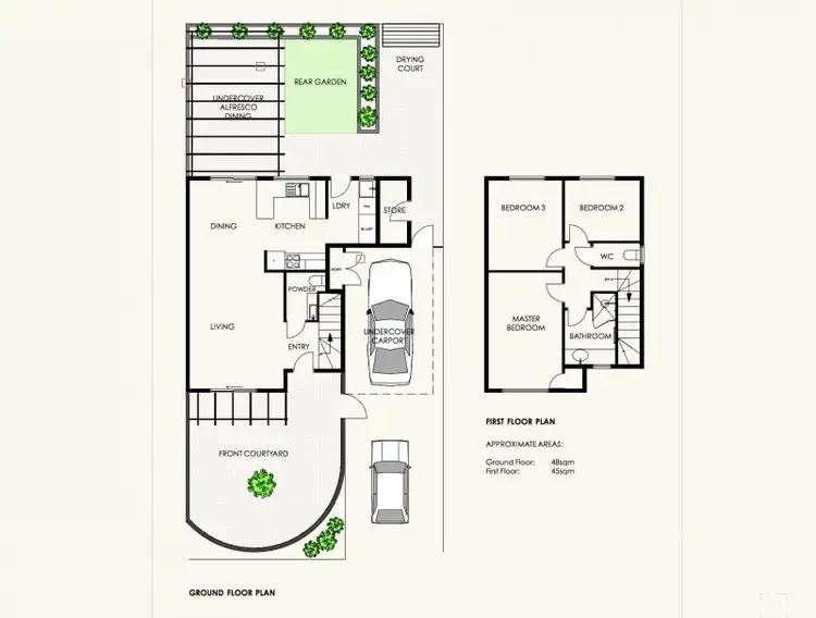 Floorplan of Homely townhouse listing, 2/62 McDonald Street, Como WA 6152