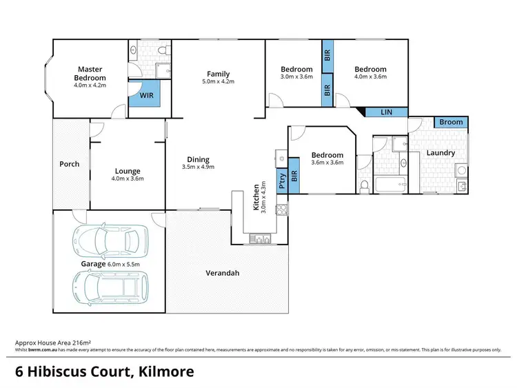Floorplan of Homely house listing, 6 Hibiscus Court, Kilmore VIC 3764