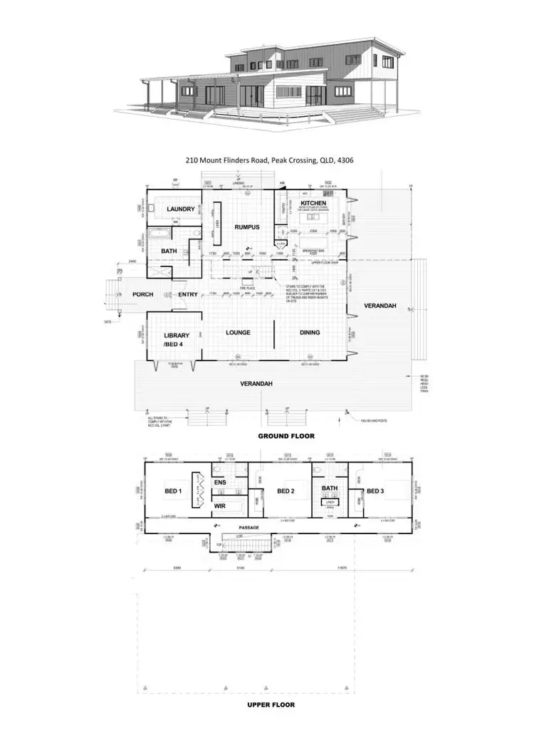 Floorplan of Homely rural property listing, 210 Mount Flinders Road, Peak Crossing QLD 4306