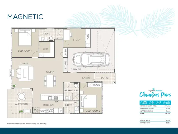 Floorplan of Homely retirement listing, 404/659 Chambers Flat Road, Chambers Flat QLD 4133