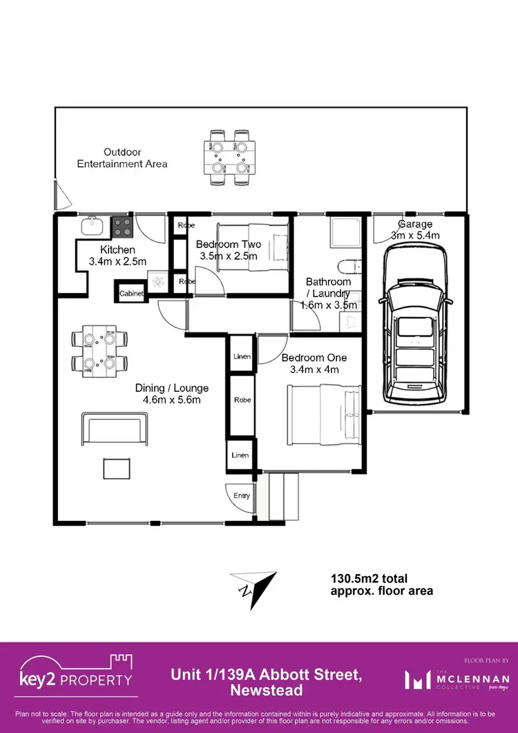 Floorplan of Homely unit listing, 1/139a Abbott Street, Newstead TAS 7250