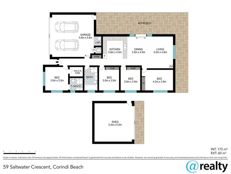Floorplan of Homely house listing, 59 Saltwater Crescent, Corindi Beach NSW 2456