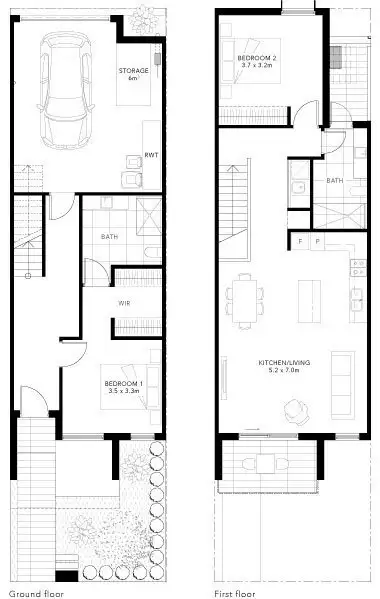 Floorplan of Homely townhouse listing, Lot 111/430 Blackshaws RD, Altona North VIC 3025