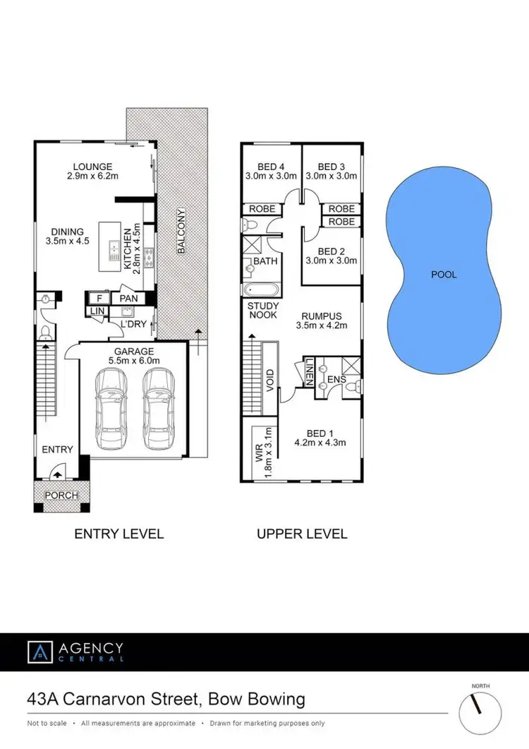 Floorplan of Homely house listing, 43A Carnarvon Street, Bow Bowing NSW 2566