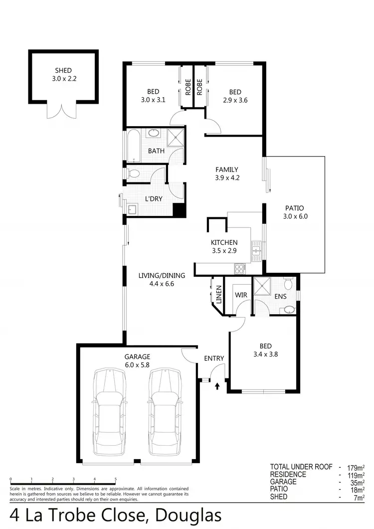Floorplan of Homely house listing, 4 La Trobe Close, Douglas QLD 4814
