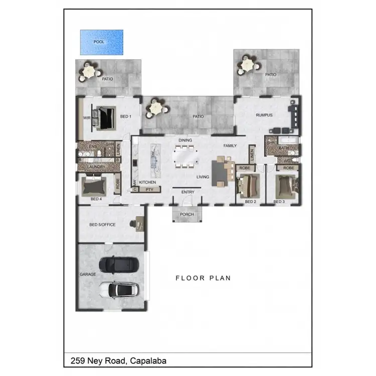 Floorplan of Homely house listing, 259-265 Ney Road, Capalaba QLD 4157