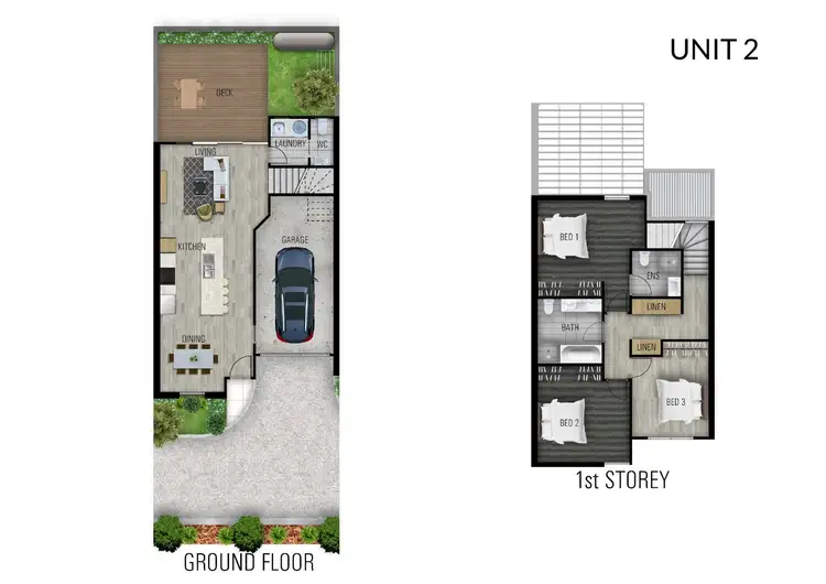 Floorplan of Homely townhouse listing, 2/6 Powell Street, Charlestown NSW 2290