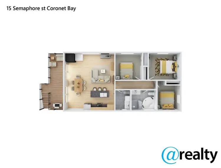 Floorplan of Homely house listing, 15 Semaphore Street, Coronet Bay VIC 3984